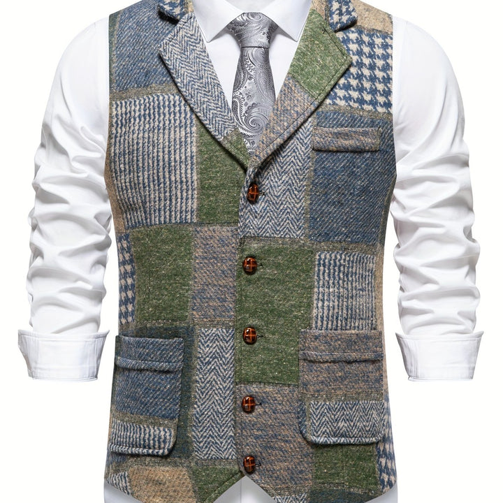 Demian | Chaleco de vestir patchwork