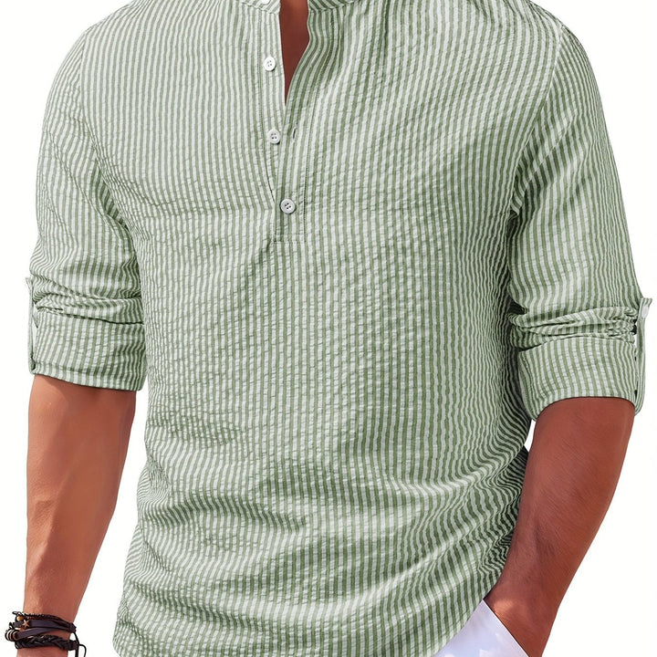 Cariqueo | Camisa henley a rayas