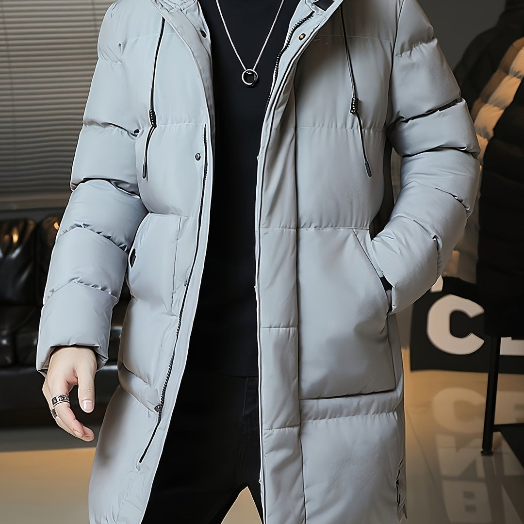 Samuel | Parka larga con capucha acolchada