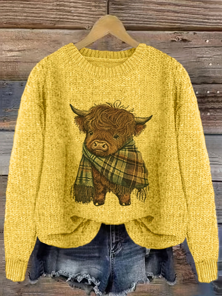 Kiara | Sweater cuello redondo holgado