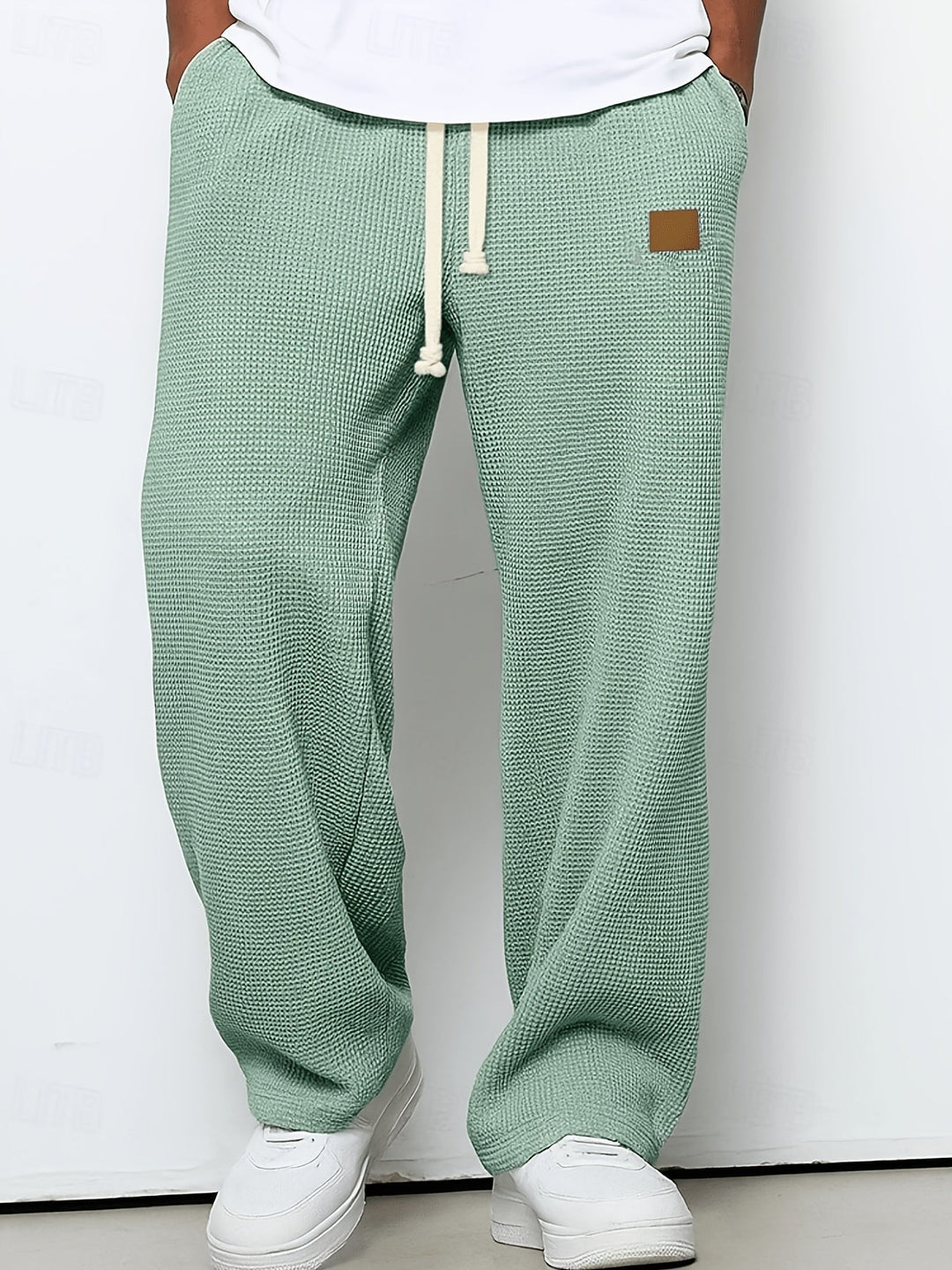 Pablo | Pantalón holgado con textura waffle