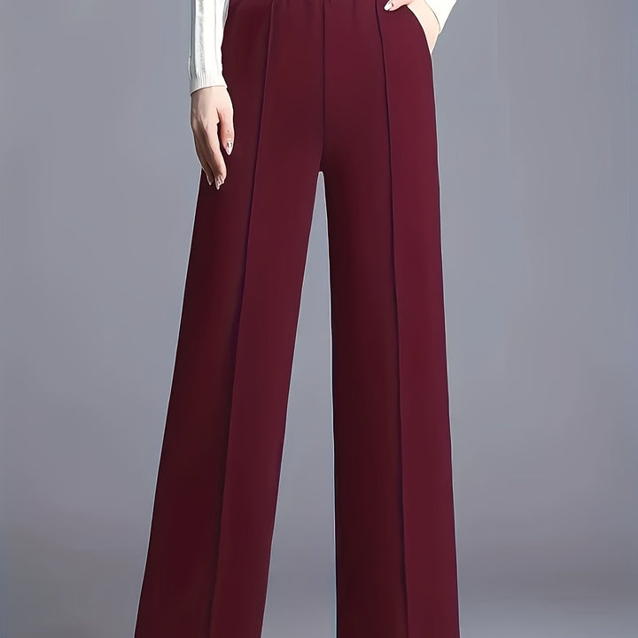 Saray | Pantalones de tiro alto y pierna ancha