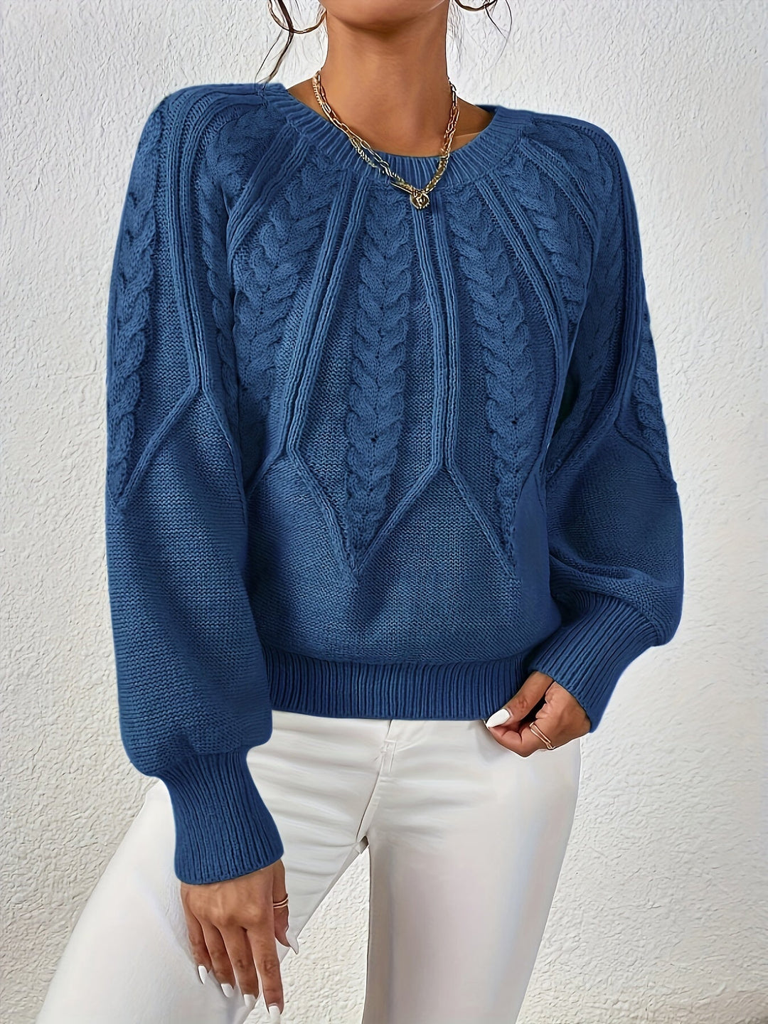 Sarita | Sweater de punto trenzado holgado
