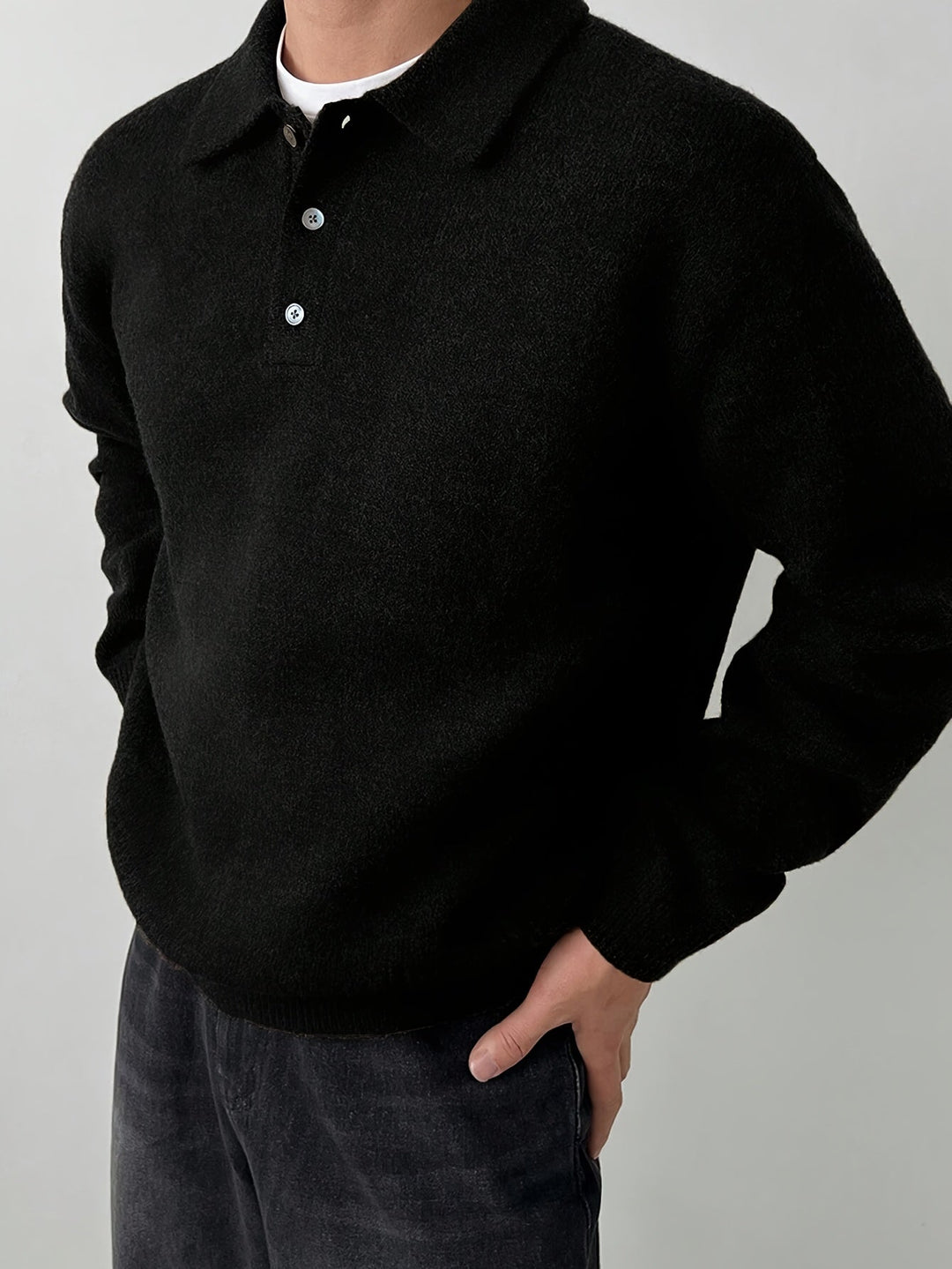 Silvio | Sweater con cuello de polo