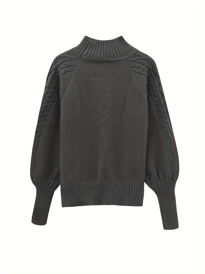 Ciriaca | Sweater texturado cuello medio