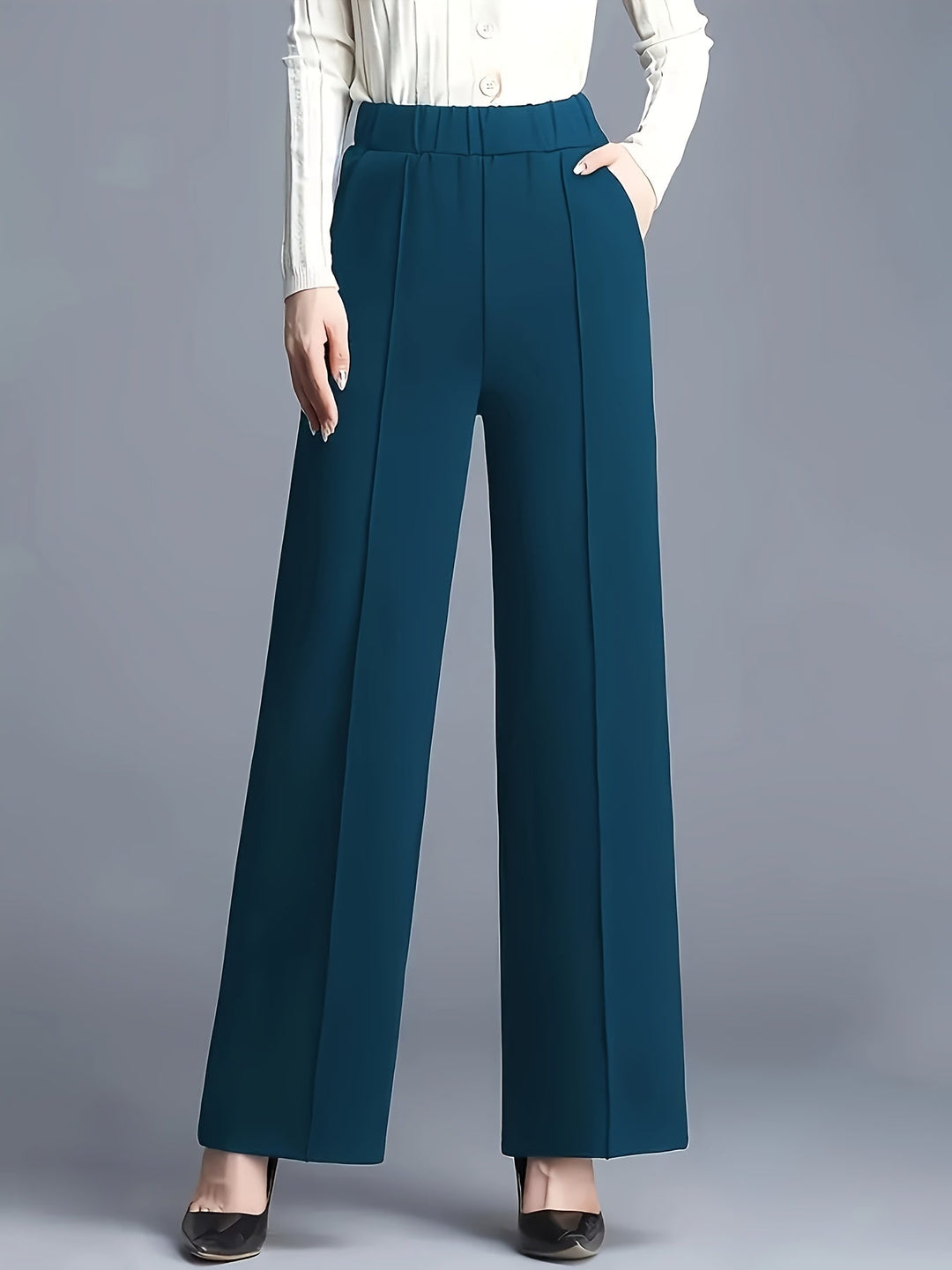 Maximiliana | Pantalón de tiro alto pierna ancha