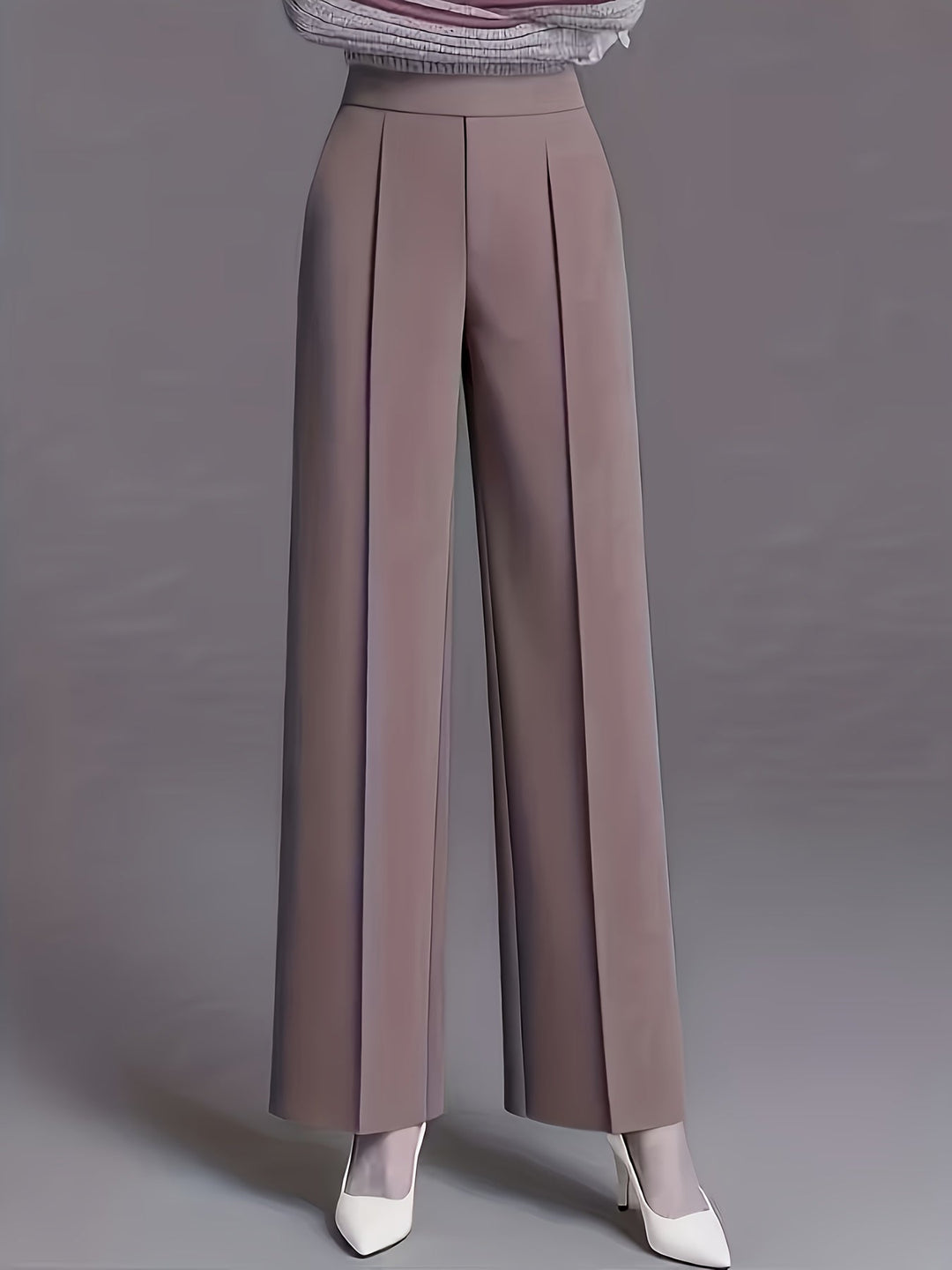 Elisa | Pantalón de tiro alto pierna ancha