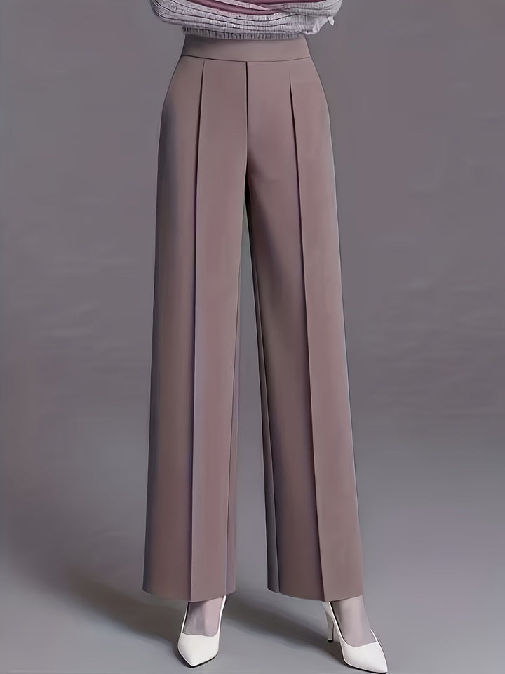 Elisa | Pantalón de tiro alto pierna ancha