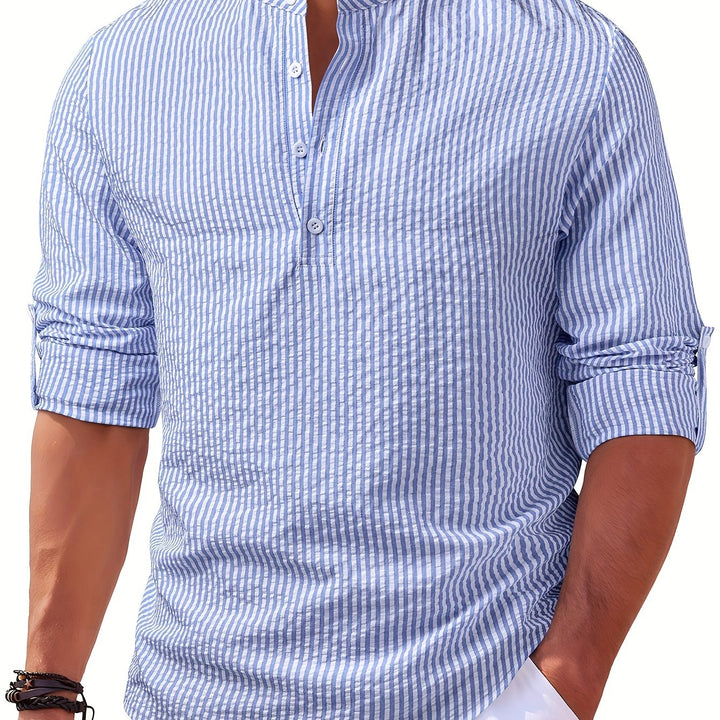 Cariqueo | Camisa henley a rayas