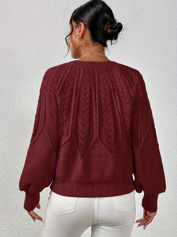 Sarita | Sweater de punto trenzado holgado