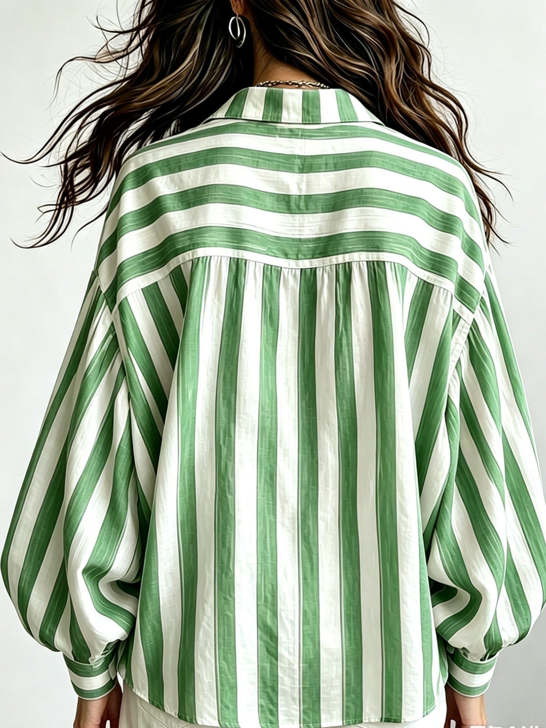 Esmeralda | Camisa a rayas de corte suelto