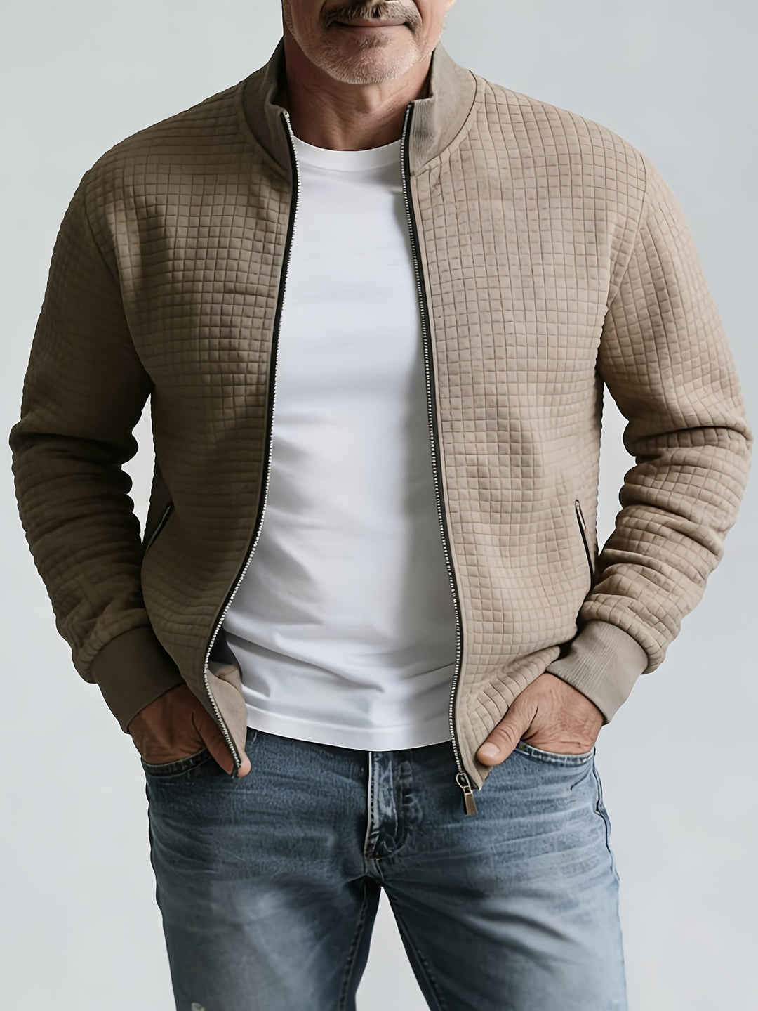Colihuinca | Chaqueta con cierre y textura en relieve