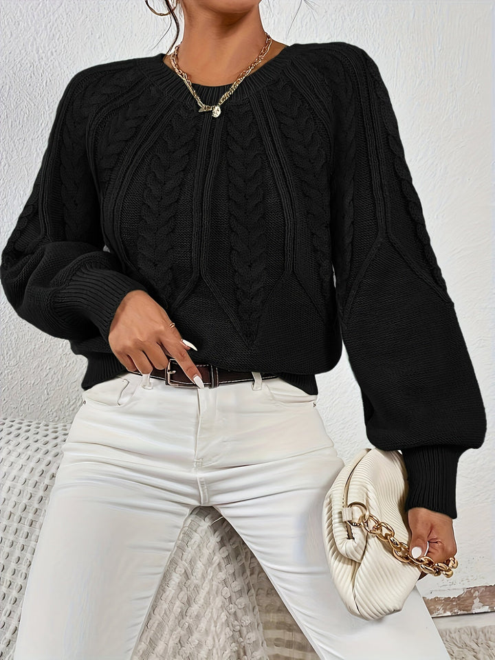 Sarita | Sweater de punto trenzado holgado