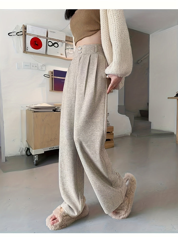 Leonor | Pantalón de tiro alto y pierna ancha