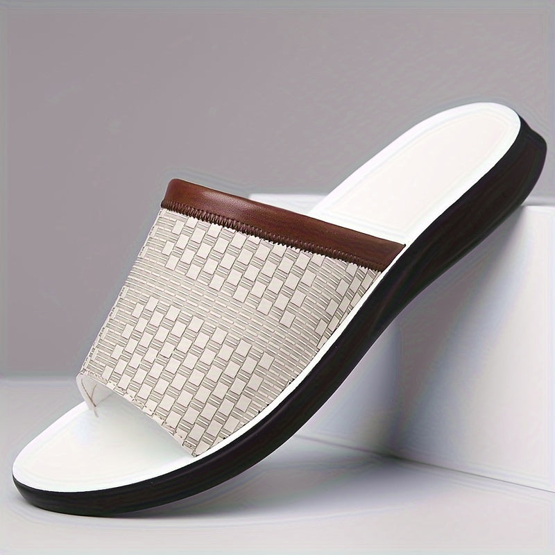 Eliseo | Sandalias slide tejidas para hombre