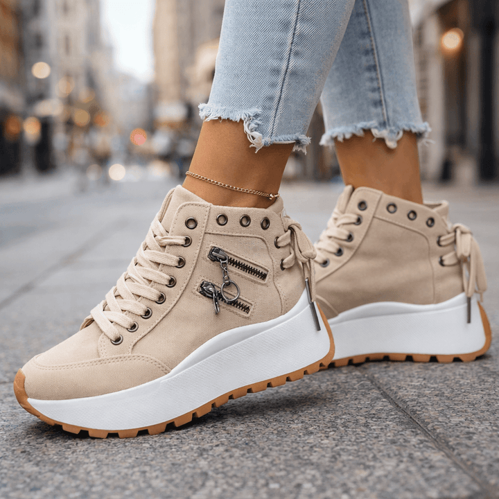 Leyla | Zapatillas altas con cordones