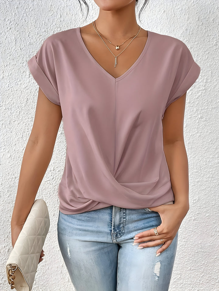 Nerea | Blusa elegante con nudo frontal