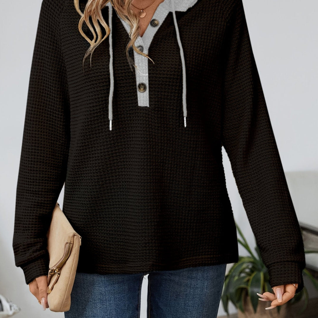 Fedora | Hoodie con botones y textura waffle