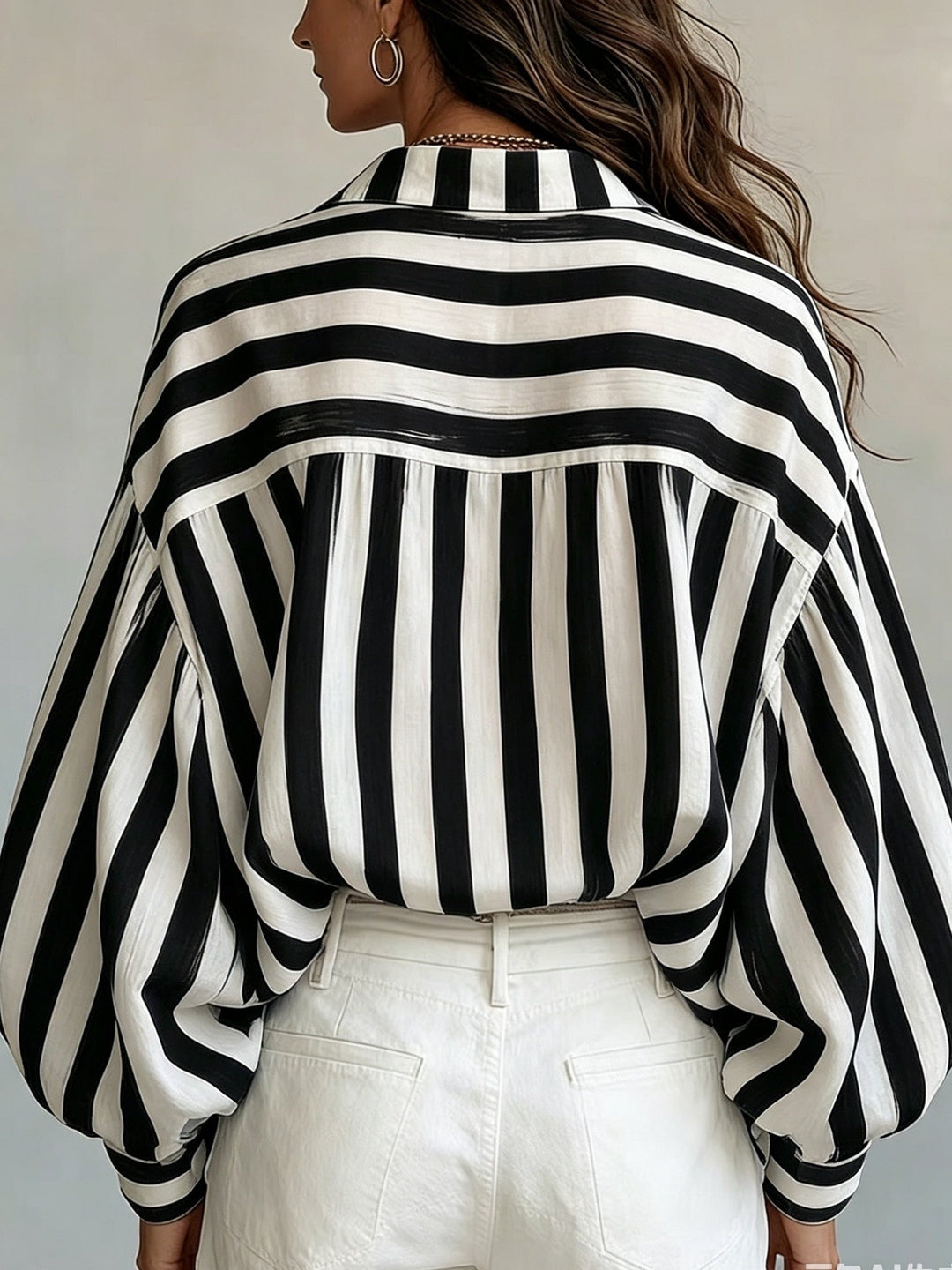 Esmeralda | Camisa a rayas de corte suelto