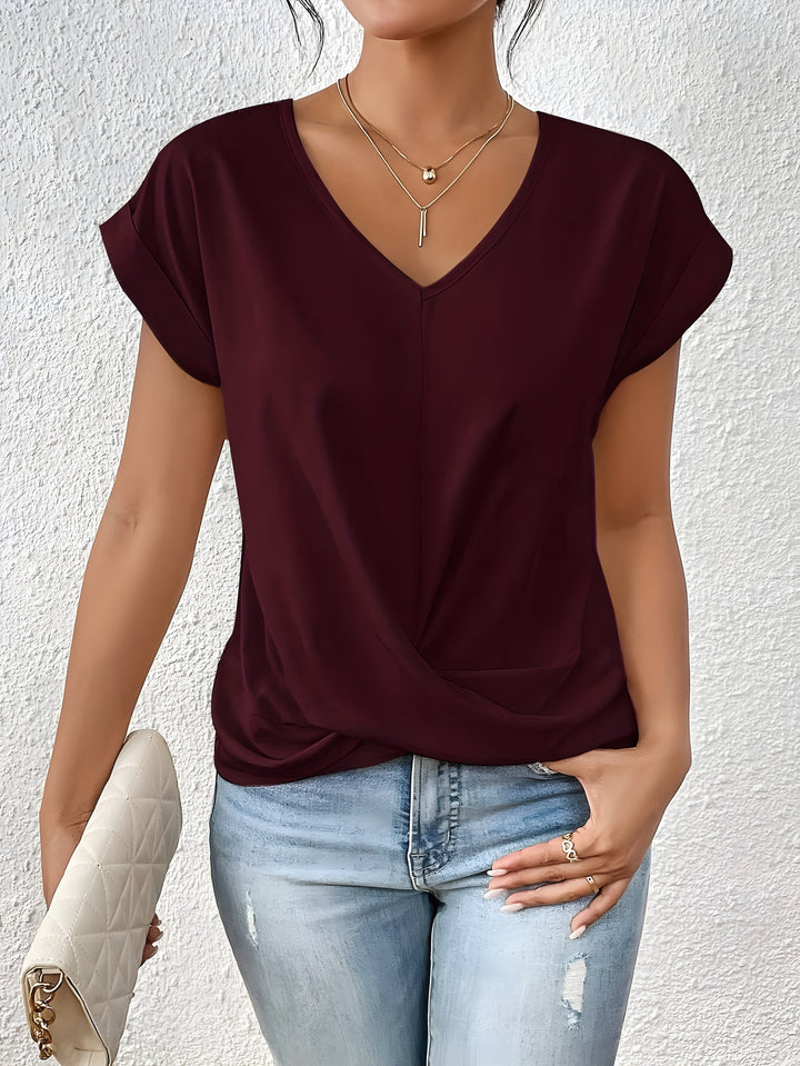 Nerea | Blusa elegante con nudo frontal