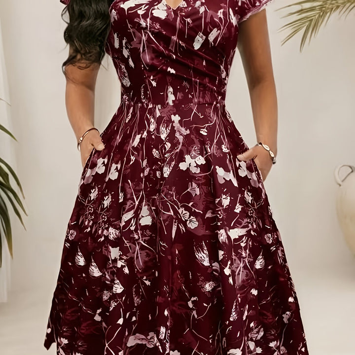 Nayadeth | Vestido floral corte A con bolsillos
