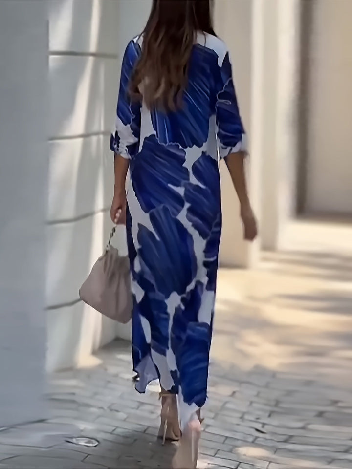 Paulina Andrea | Vestido largo estampado