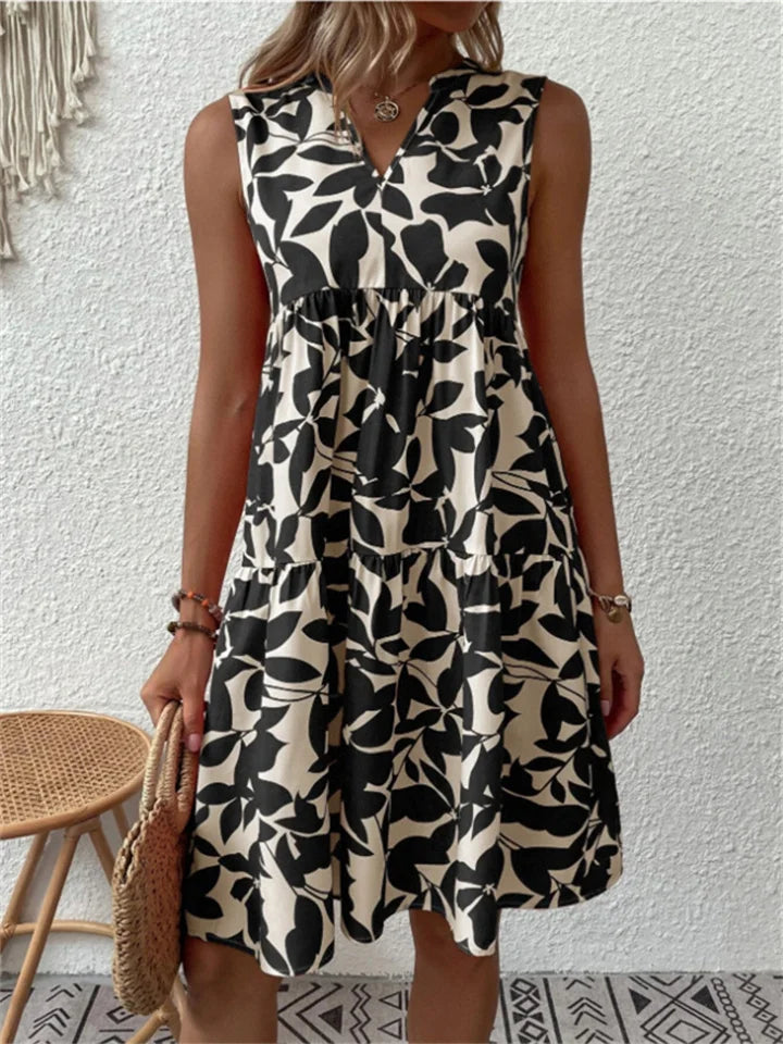 Valentina Paz | Vestido línea A con estampado floral