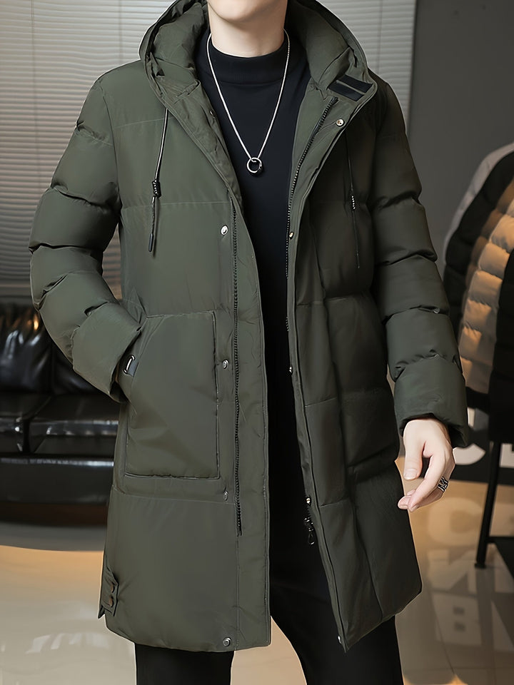 Samuel | Parka larga con capucha acolchada