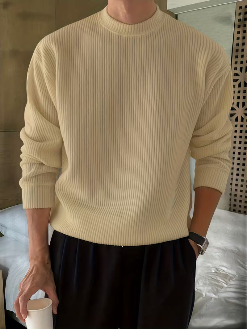 Salvador | Sweater de punto acanalado manga larga