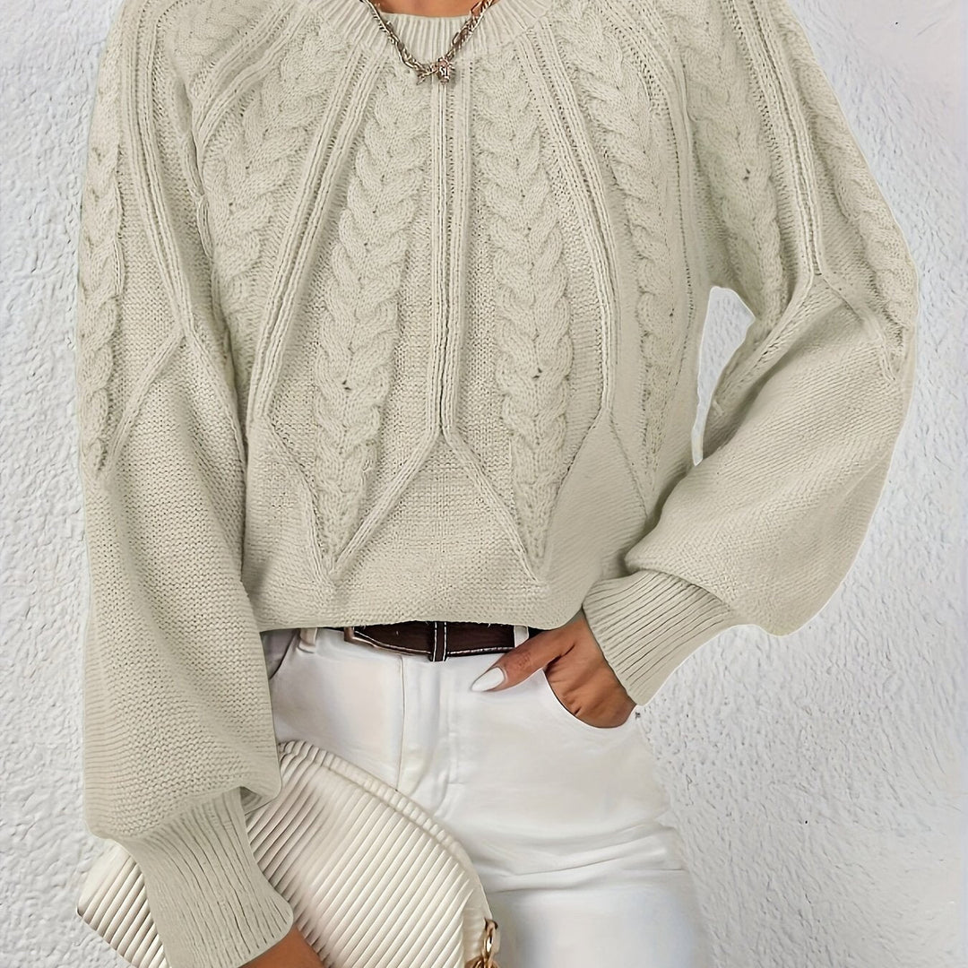 Sarita | Sweater de punto trenzado holgado