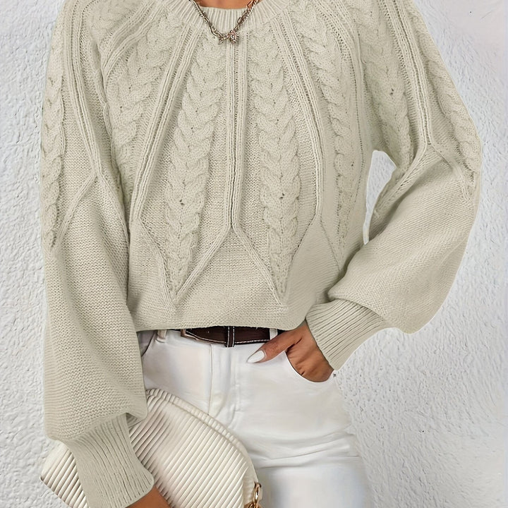 Sarita | Sweater de punto trenzado holgado