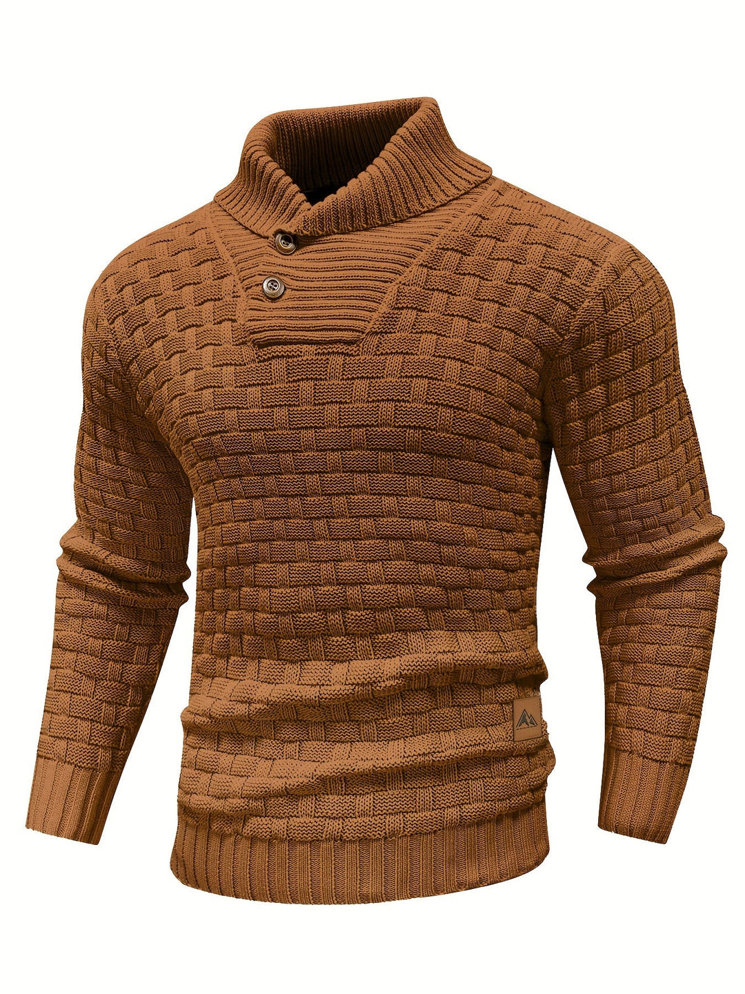 Tomás | Sweater de cuello chal texturado