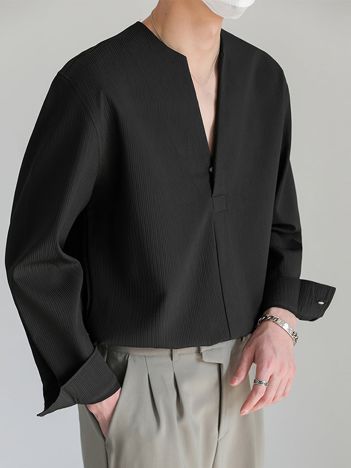 Pedro | Camisa cuello V sin cuello