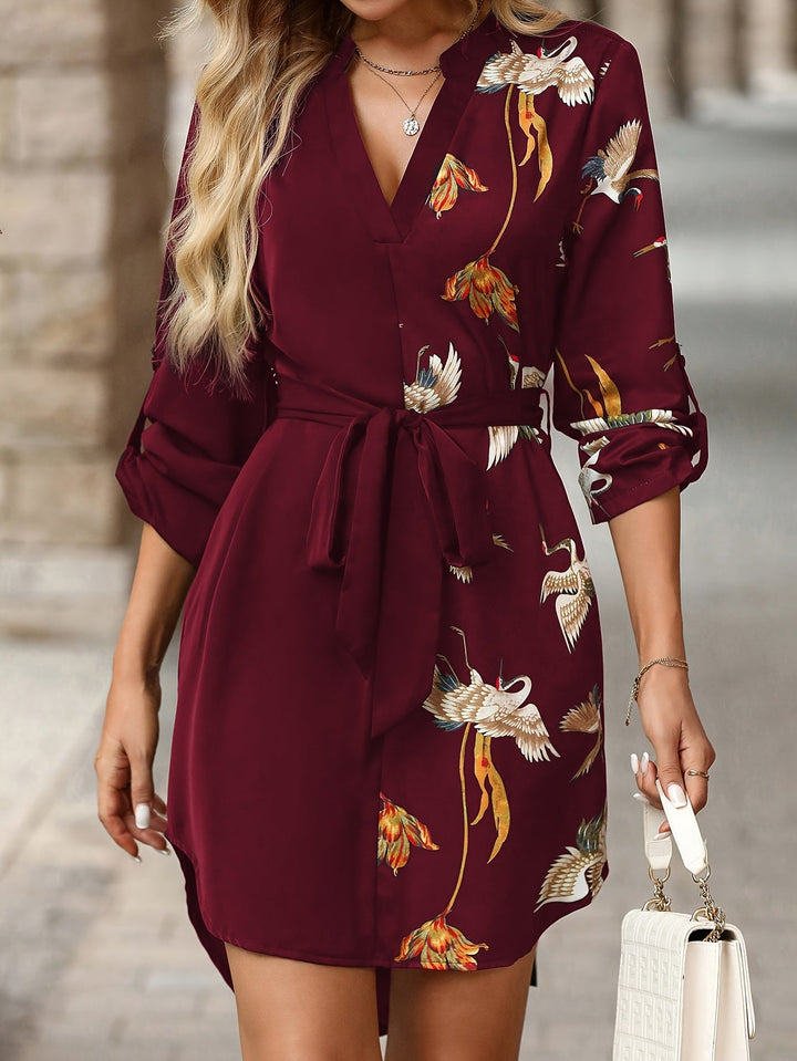 Solange | Vestido camisero con cinturón