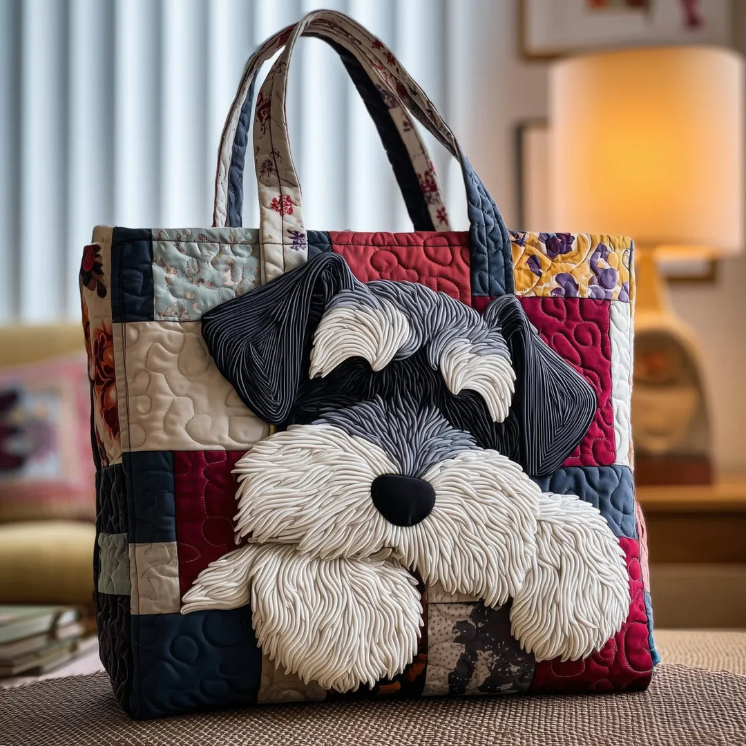 Leyla | Bolso tote acolchado con perrito