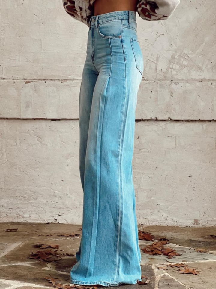 Solange | Pantalón de tiro alto pierna ancha