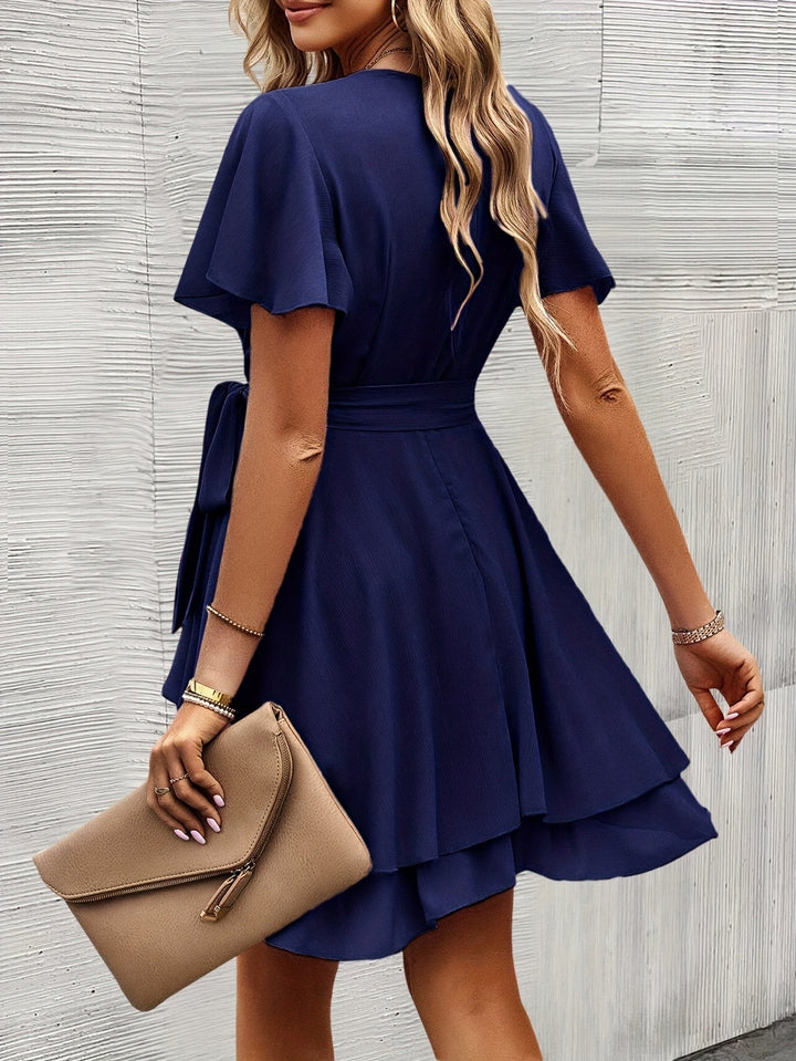 Patricia | Vestido envolvente con volantes