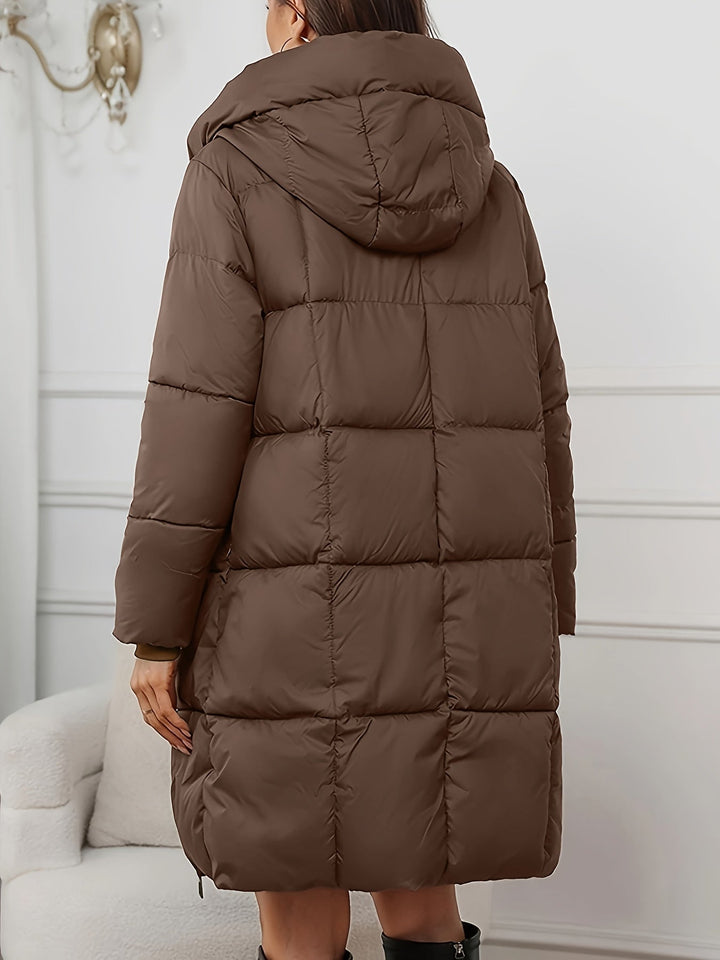 Zoila | Parka larga acolchada con capucha