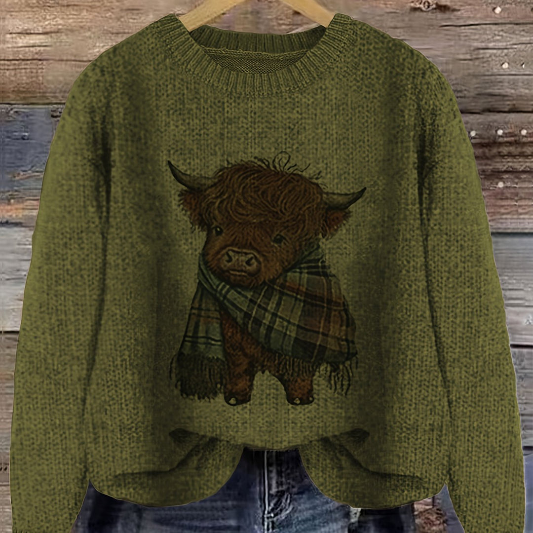 Kiara | Sweater cuello redondo holgado