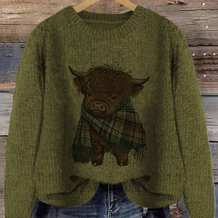 Kiara | Sweater cuello redondo holgado