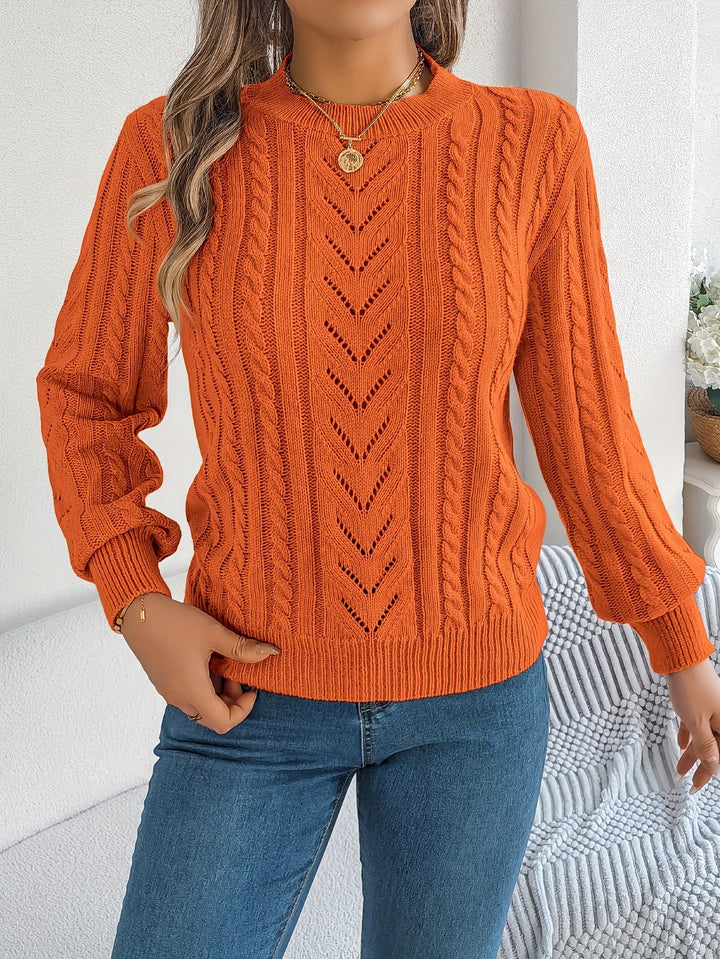 Tabita | Sweater texturado de punto trenzado