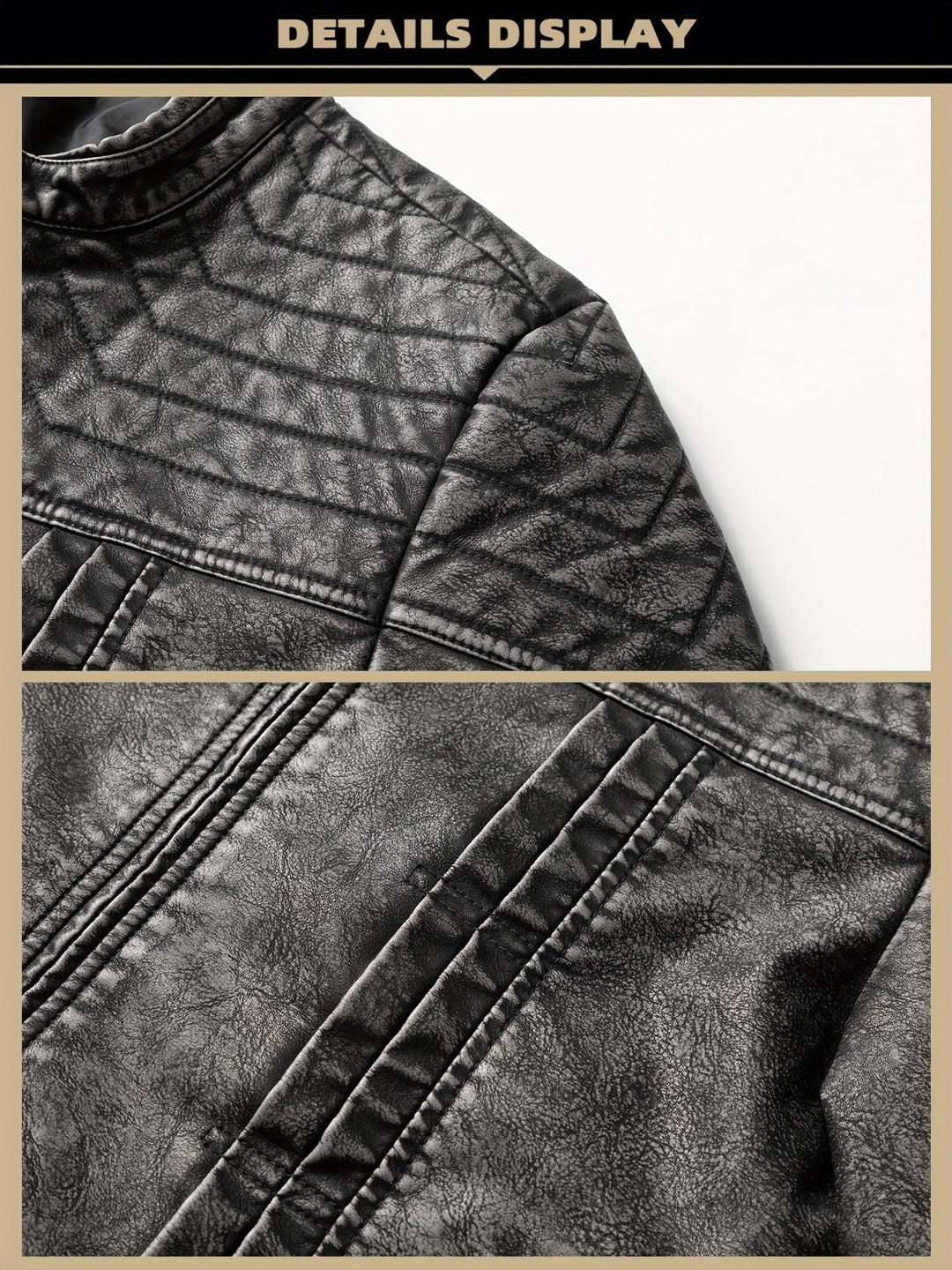 Zacarías | Chaqueta moto efecto lavado