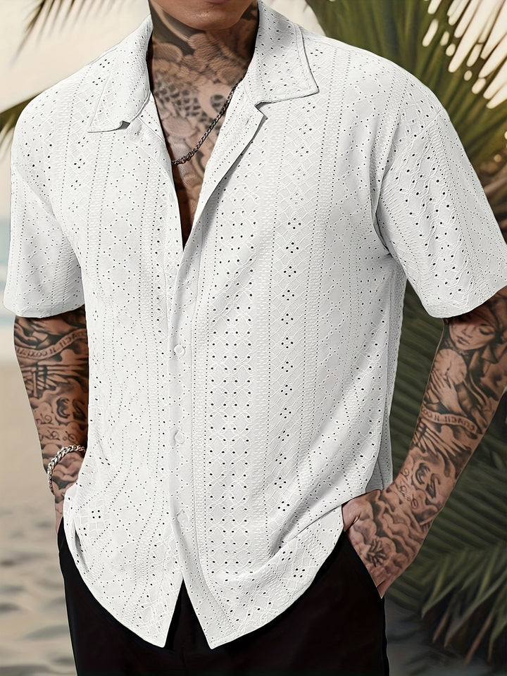 Norberto | Camisa texturada de manga corta