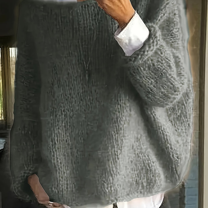 Escarlet | Sweater cuello redondo holgado