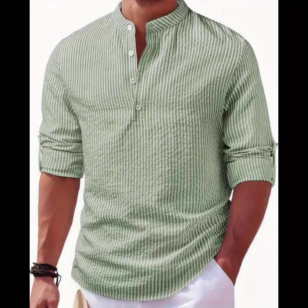Cariqueo | Camisa henley a rayas