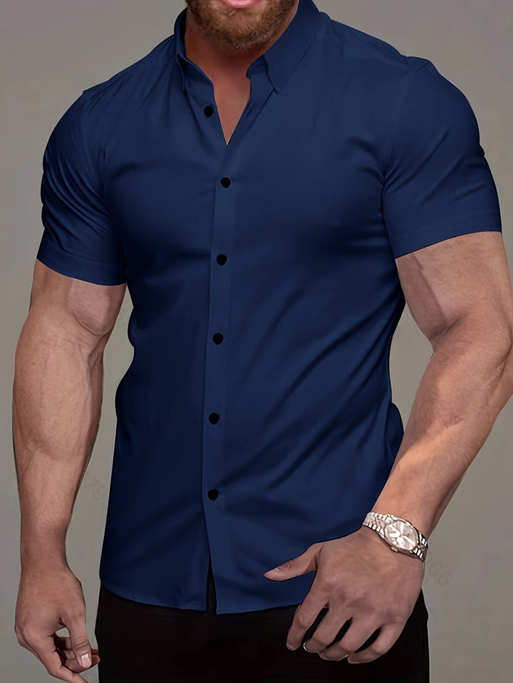 Flavio | Camisa manga corta clásica para hombre