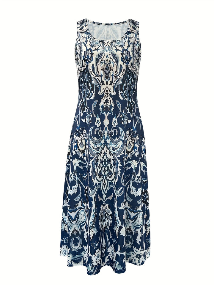 Jocelyn | Vestido largo floral sin mangas