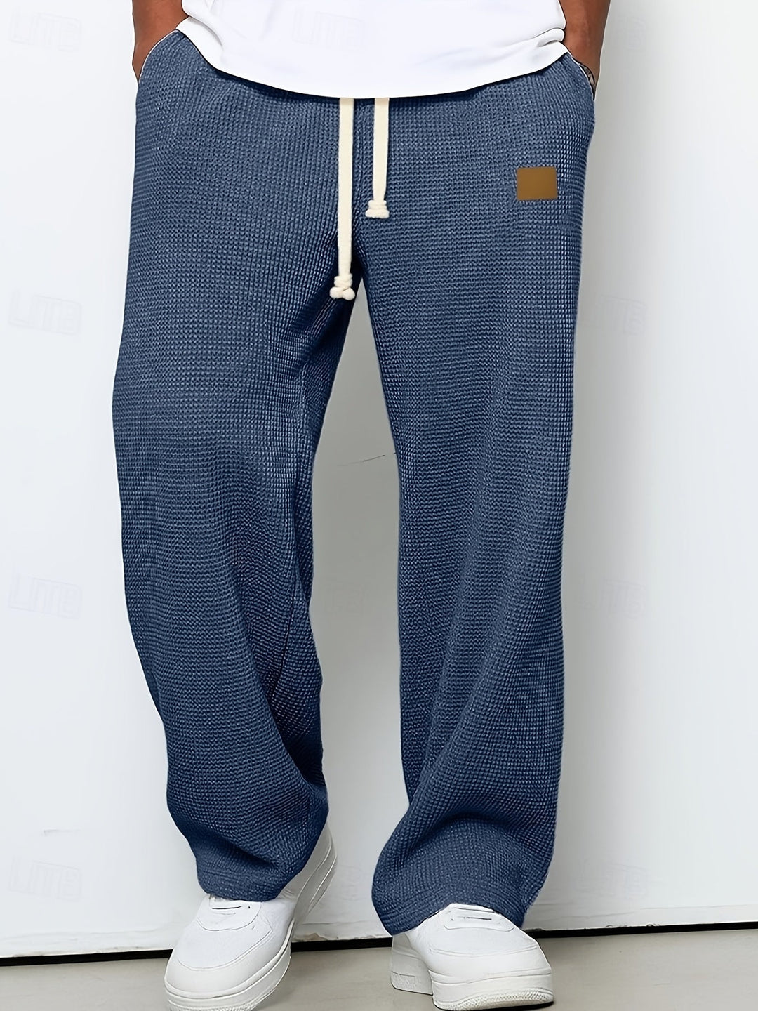 Pablo | Pantalón holgado con textura waffle