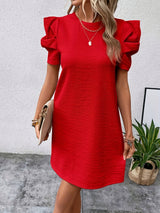 Samantha | Vestido de mangas abullonadas