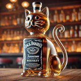 Adolfo | Botella de whisky diseño gato